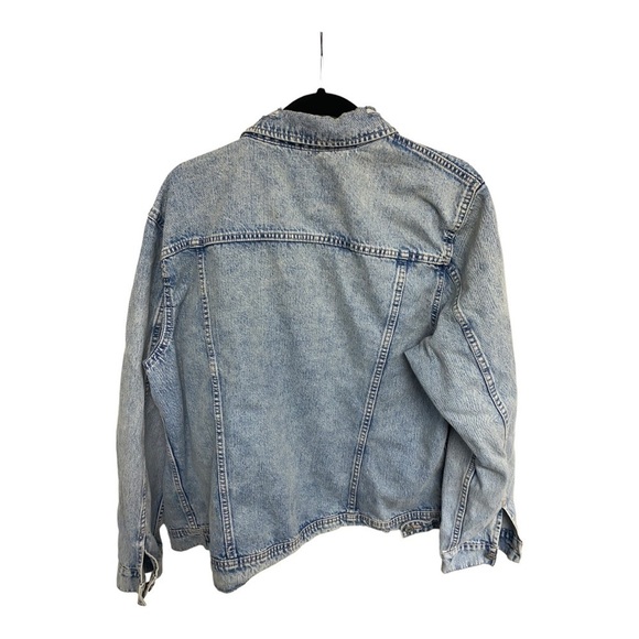 Old Navy Distressed Denim Jacket - Picture 3 of 3